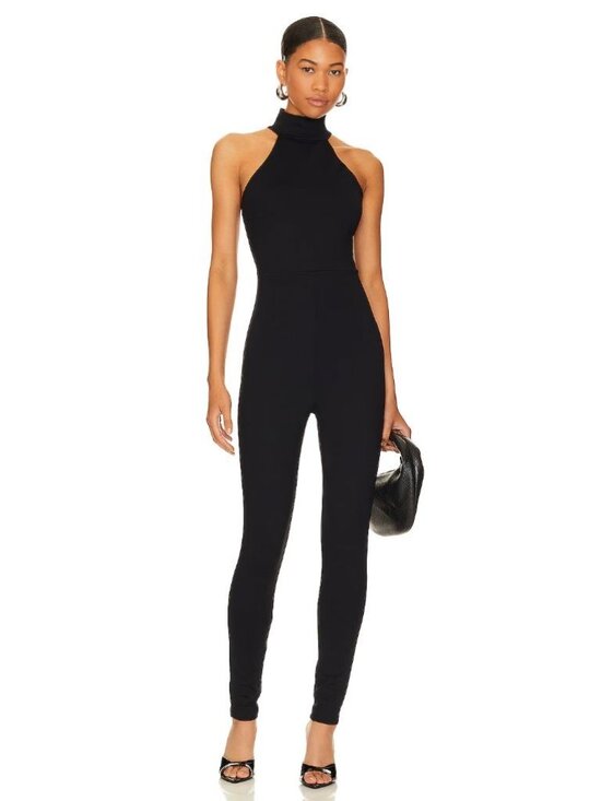 Susana Monaco Pants - NWT Susana Monaco Mock Neck Sleeveless Leggings Jumpsuit Black Size S $218 [jb]